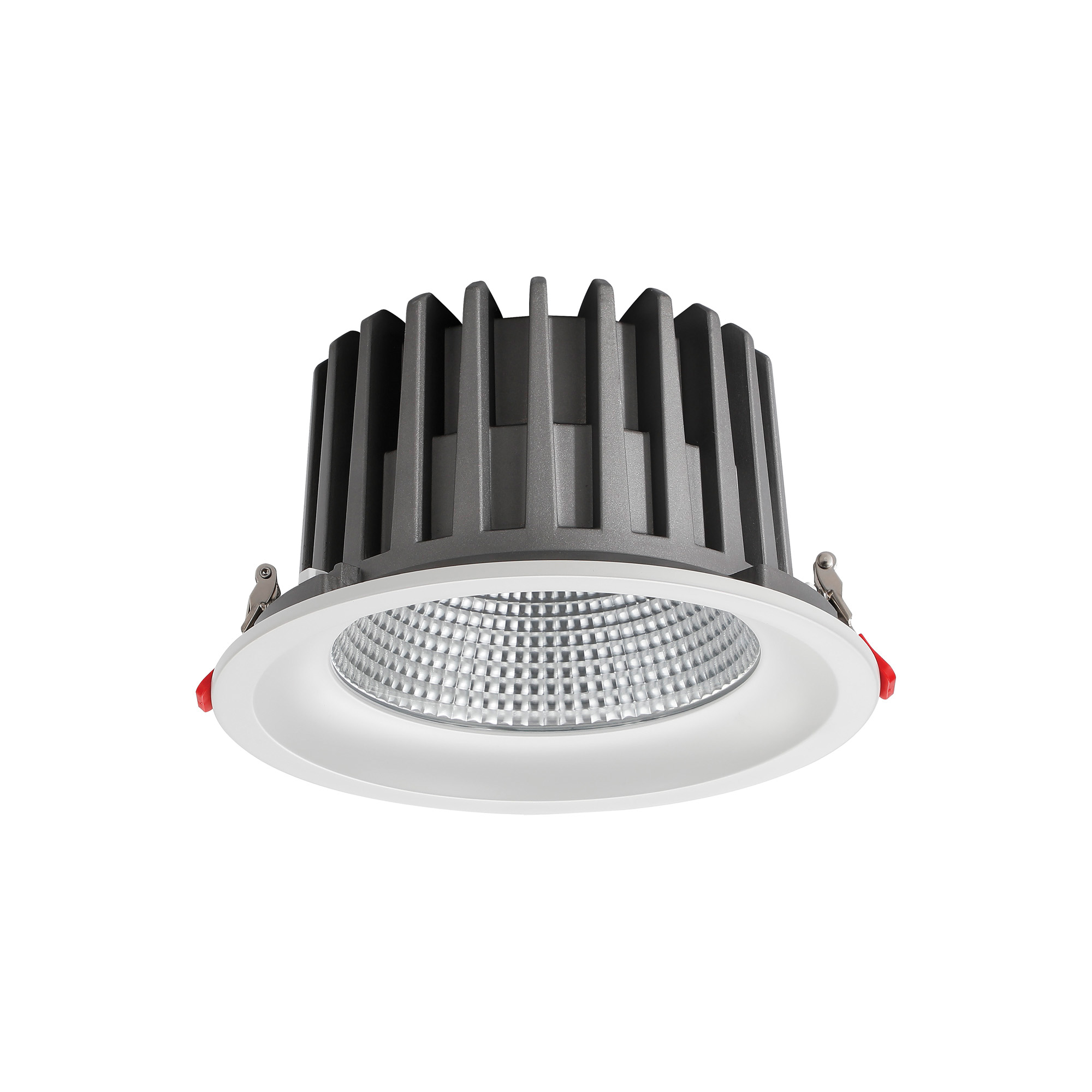 DL200068  Bionic 50; 50W; 1200mA; White Deep Round Recessed Downlight; 4400lm ;Cut Out 175mm; 50° ; 4000K; IP44; DRIVER INC.; 5yrs Warranty.